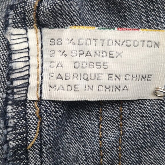 RW&CO Ladies Size Medium Full Zipper Front Fitted Medium Wash Jean Jacket - Picture 4 of 13